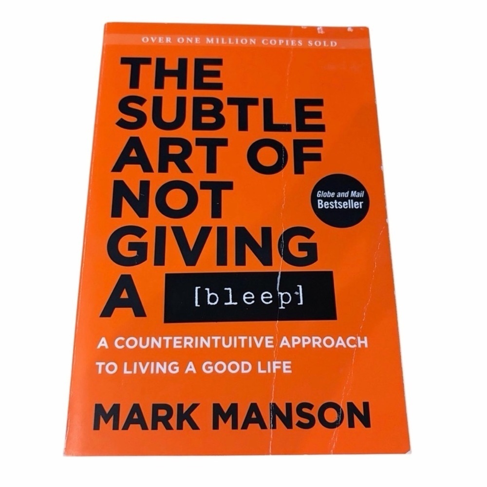 2/$12 The Subtle Art of Not Giving a [Bleep] Book by Mark Manson Paperback